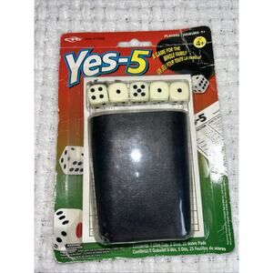 Vintage, Unopened, 1963 Yahtzee Yes 5” Handheld Travel Game